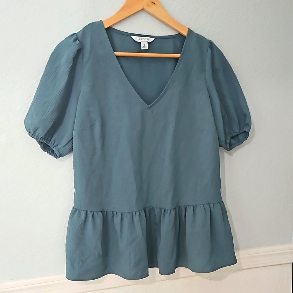 2 for $15* Nine west peplum blouse